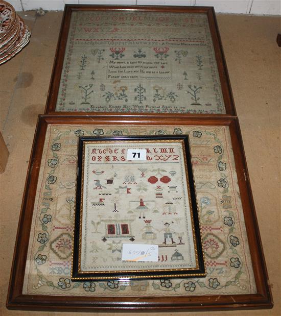 3 George III samplers